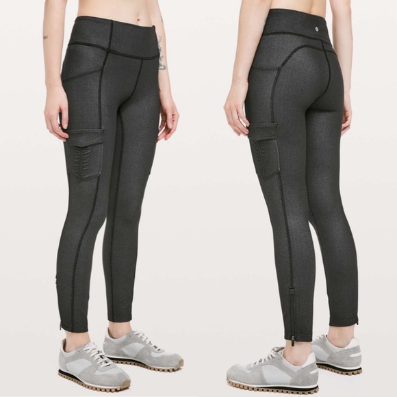 lululemon athletica Pants - Lululemon Scenic Route 7/8 Tight *25" Black sz 8
